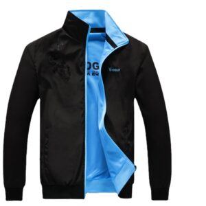 Spring Autumn Men's Double-sided Vertical Collar Jacket | Red Happy Sports Casual Wear
